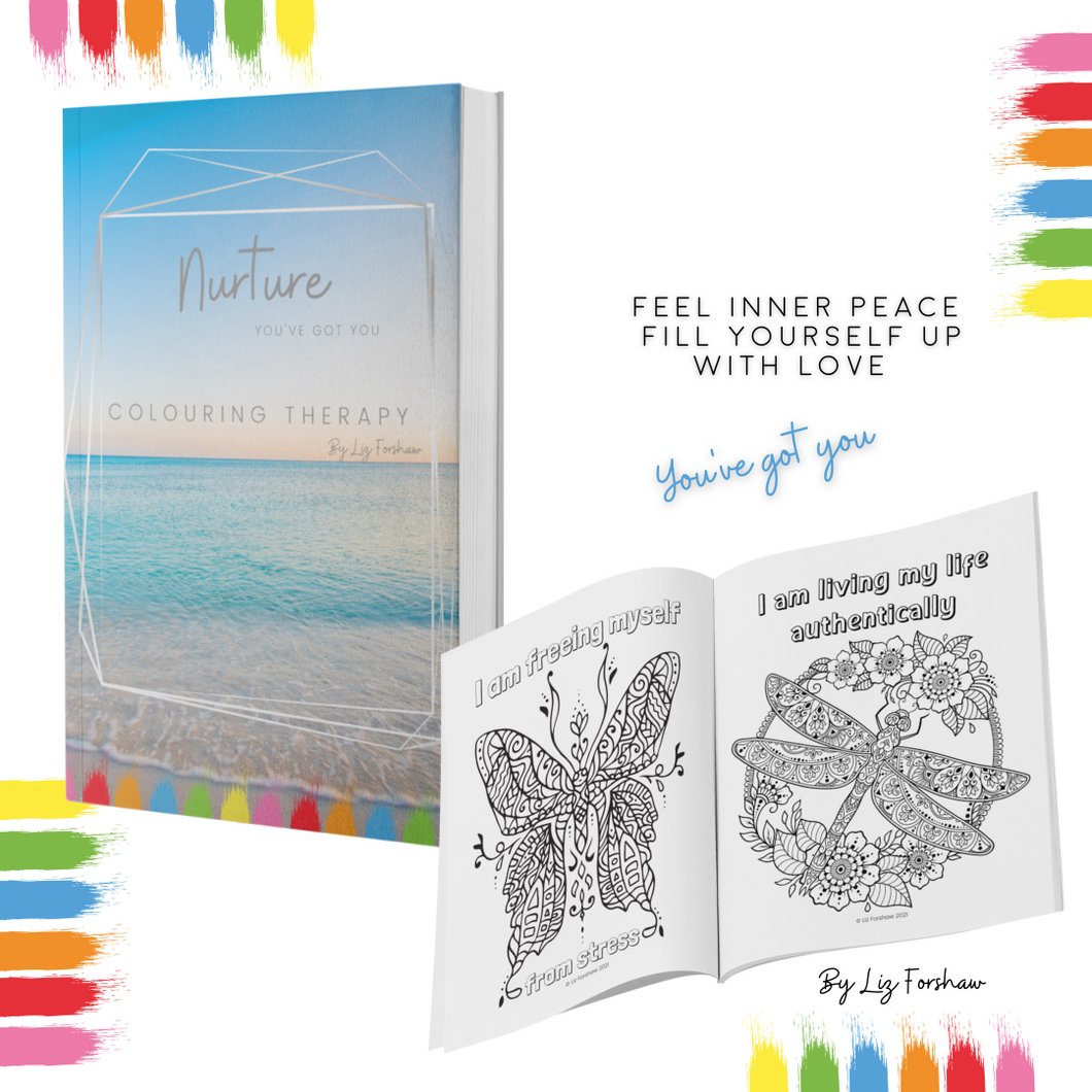 Nurture - Adults Colouring Therapy Book